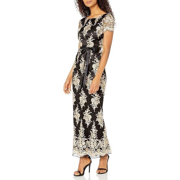 Tahari ASL Cap Sleeve Evening Gown Size 10